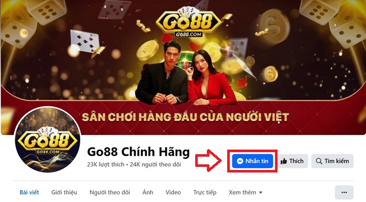Liên hệ Go88 qua mạng xã hội