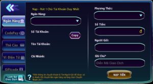 Hướng dẫn nạp tiền nổ hũ 789Club qua 05 cách