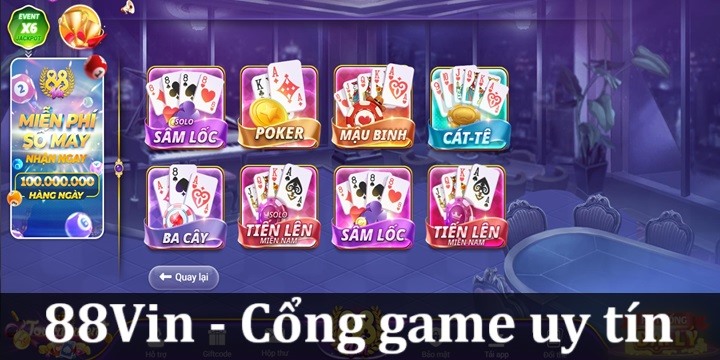 Thông tin mới nhất về đánh bài đổi thẻ cào 88Vin
