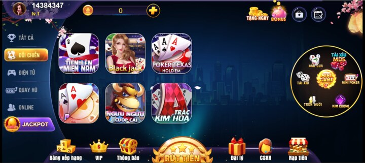 Hướng dẫn cách tải game bài đổi thẻ 8us chính hãng