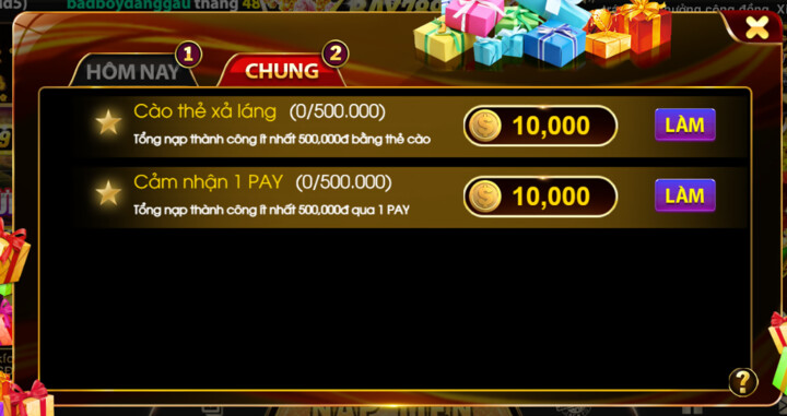 Nhà cái game bài Bay789 có các nhiệm vụ hấp dẫn 