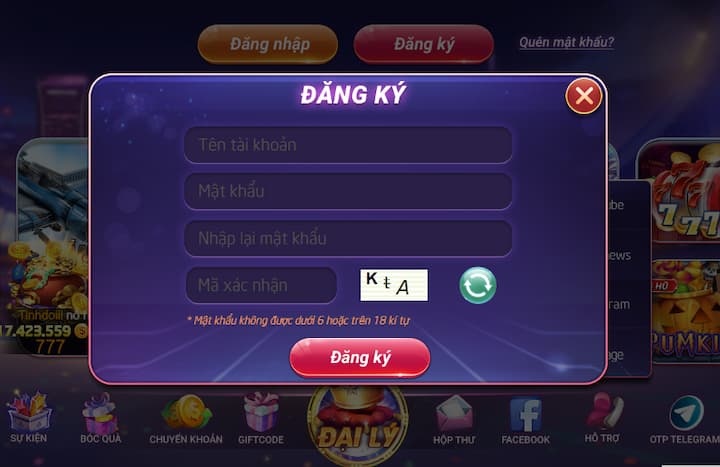 Hướng dẫn đăng ký tham gia chơi tại cổng game 99VINA 