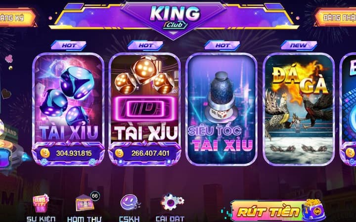 Nền tảng giải trí đổi thưởng Kingclub