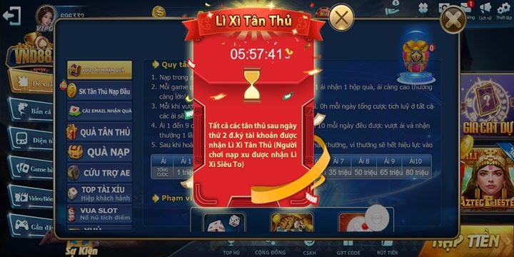 Cơ chế đổi thưởng cao giúp kiếm tiền cực đã tại VND88