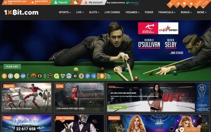 Đặc điểm nổi bật của nhà cái 1xbit