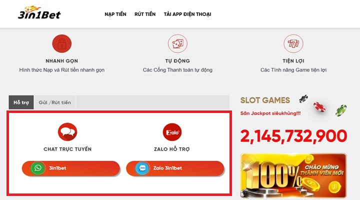 Khách hàng nhận được gì khi lựa chọn 3in1 Bet?