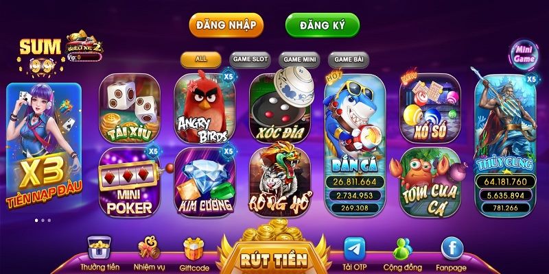 Điểm nổi bật của cổng game Sum99