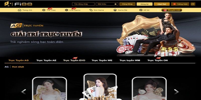 Fi 88 cung cấp dịch vụ cá cược thể thao trực tuyến với một loạt các môn thể thao