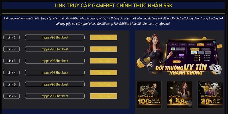 988 bet thường xuyên triển khai các chương trình khuyến mãi đa dạng
