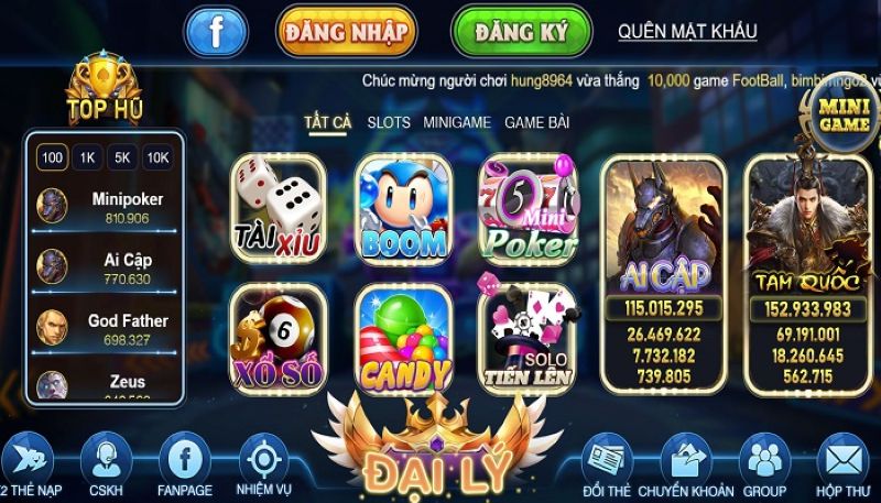 Gửi tiền/rút tiền tại nhà cái Loc88