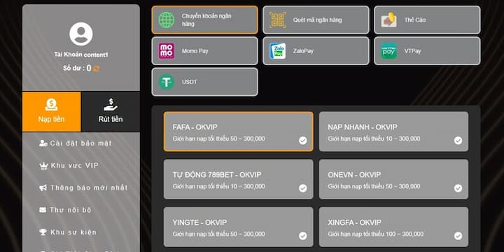 Đa dạng các phương thức thanh toán tại nhà cái 88Bet