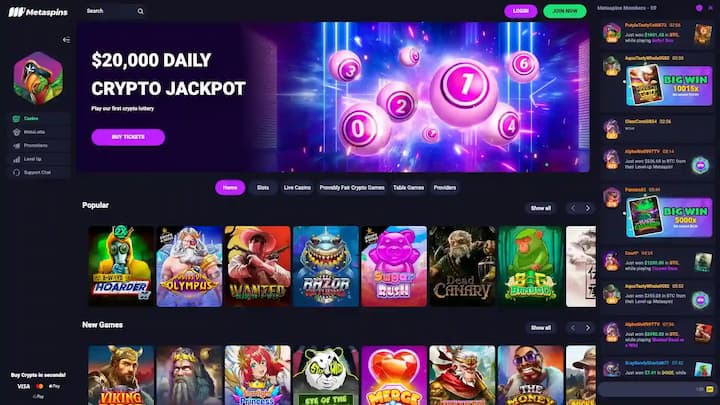 Thông tin về nhà cái Metaspins