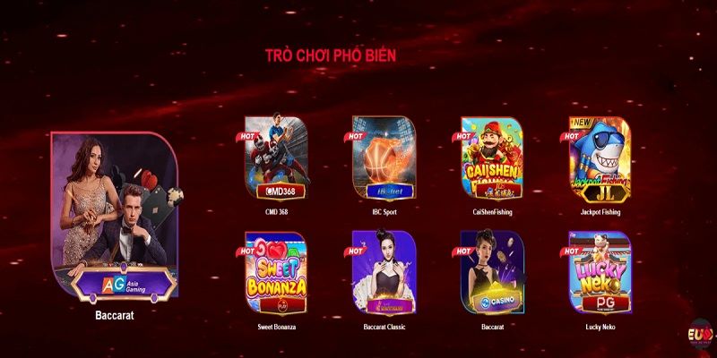 Danh sách các loại hình cá cược có tại EU9