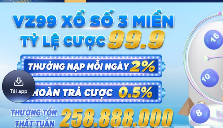 Chơi vui thưởng khủng tại nhà cái VZ99